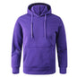 Unisex Casual Hoodie – Solid Color Pullover Sweatshirt