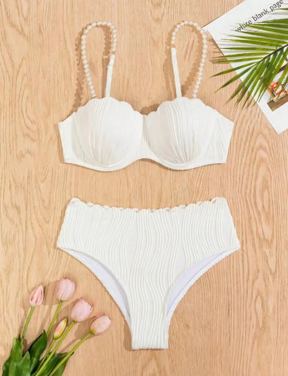 Sexy White Black Bikini Set 2026 Women