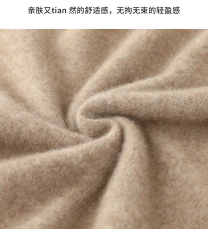 100% wool high neck sweater with pullover for men