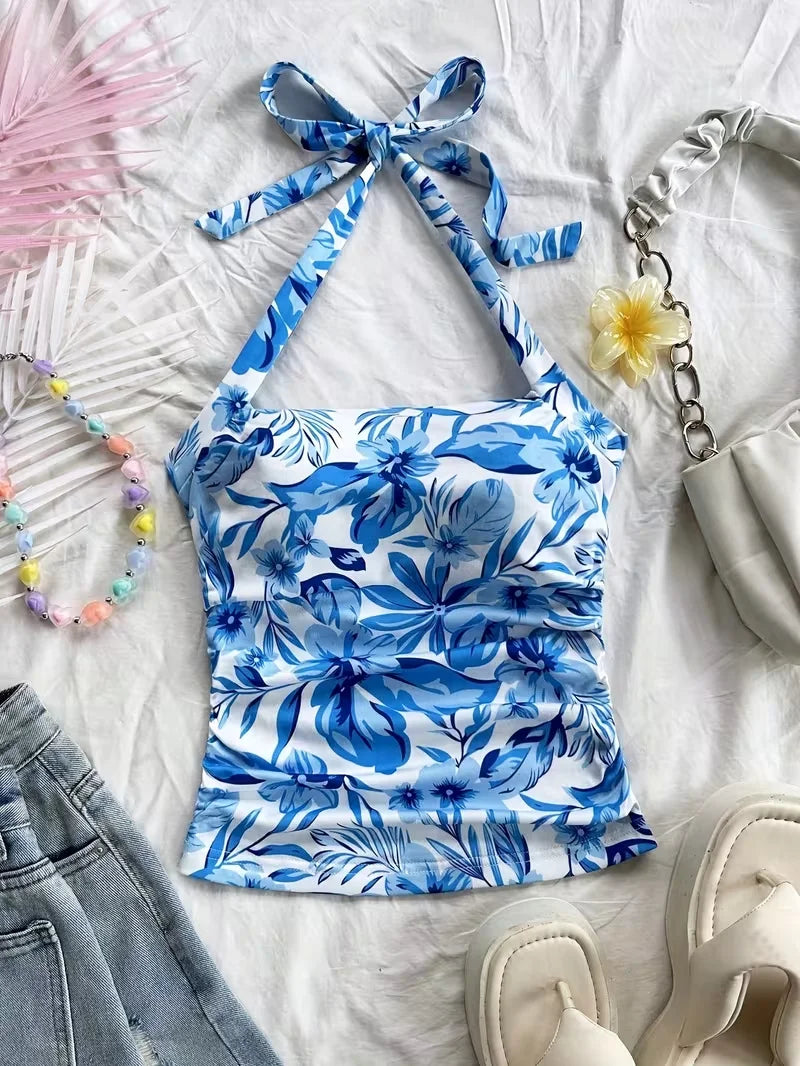 Cropped top，Women's vacation