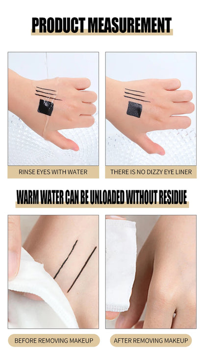Quick-dry Eyeliner Pencil Makeup Long Lasting Smooth Matte Eye Liner Waterproof Anti Smudge Liquid Eyeliner Pen Eyes Cosmetics
