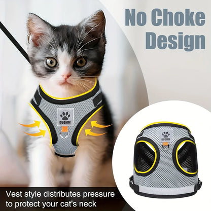 The KittyWalk – Soft Harness & Leash Set for Cats