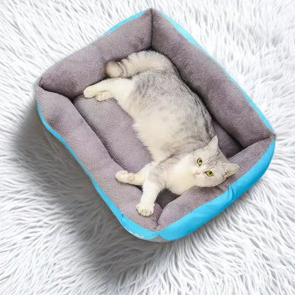 Long Plush Calming Dog Bed – Deep Sleep Cushion with Non-Slip Bottom