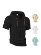 Men's Linen Blend Casual Hooded Shirt