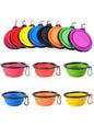 The TrailPup – 2-in-1 Foldable Silicone Travel Bowl with Carabiner