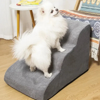 Pet Stairs 3 Steps – Non-Slip Dog & Cat Ramp for Sofa and Bed
