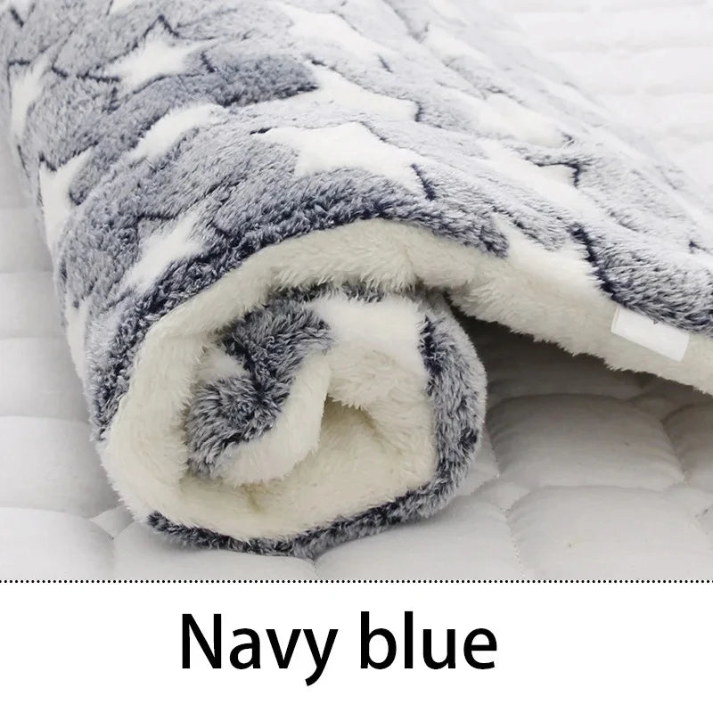Soft Flannel Pet Sleeping Mat – Dog & Cat Bed | Warm Winter Blanket Cushion