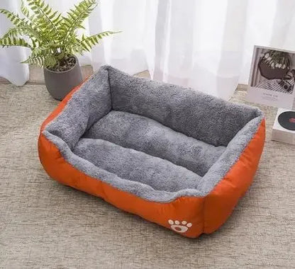 Long Plush Calming Dog Bed – Deep Sleep Cushion with Non-Slip Bottom