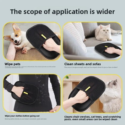 The FurGlove – Pet Hair Removal Grooming Gloves