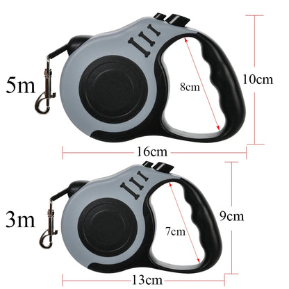 The FreeLine – Retractable Nylon Dog Leash (3m & 5m)