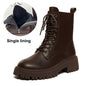 British Style Platform Ankle Boots