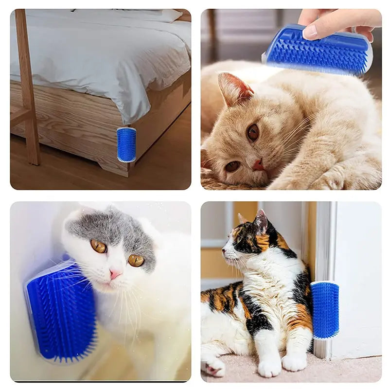 The CornerSpa – Self-Grooming Corner Brush for Cats