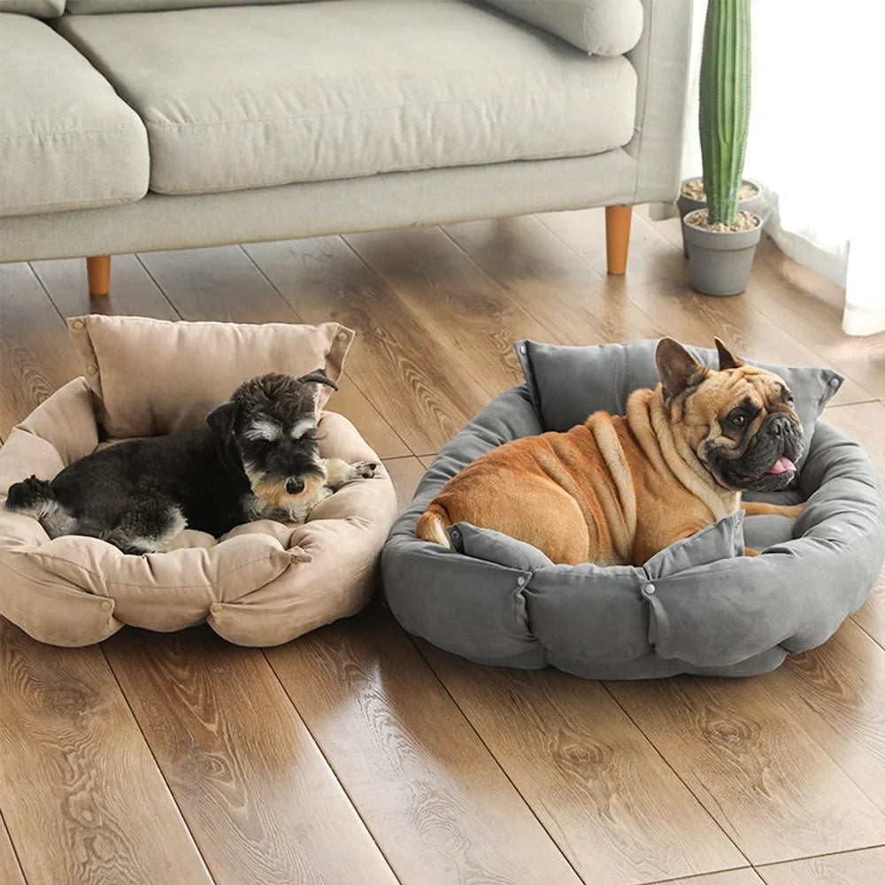 3-in-1 Dog & Cat Bed Mat – Soft, Warm & Washable Pet Cushion
