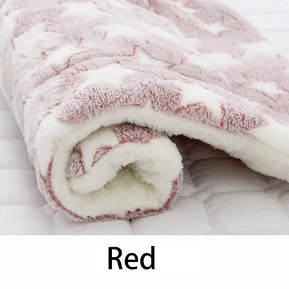 Soft Flannel Pet Sleeping Mat – Dog & Cat Bed | Warm Winter Blanket Cushion