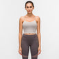 New Quick Dry Women Solid Vest-Type Yoga  with Removable Pads