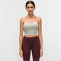 New Quick Dry Women Solid Vest-Type Yoga  with Removable Pads