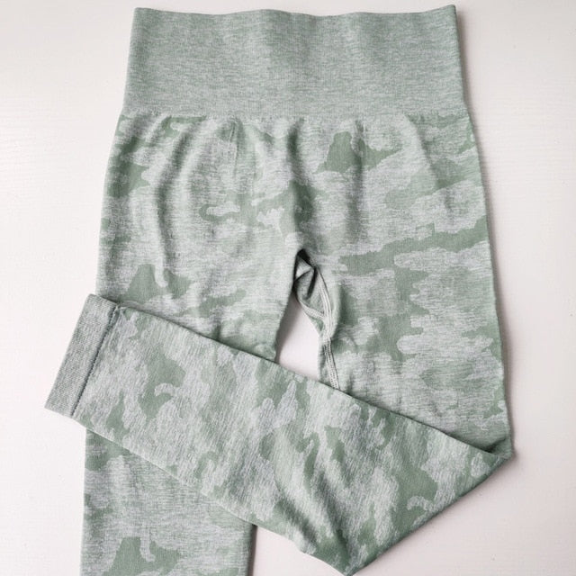 Women 2nd Edition Camo Seamless Leggings High Waist Booty Leggings Scrunch Leggings Yoga Pants Compression Pants Women