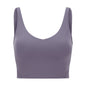 SHINBENE U-Back Butter Soft Workout Gym Yoga Bras Top Women Naked-feel Padded Athletic Running Fitness Sport Crop Tops Brassiere