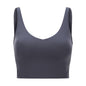 SHINBENE U-Back Butter Soft Workout Gym Yoga Bras Top Women Naked-feel Padded Athletic Running Fitness Sport Crop Tops Brassiere