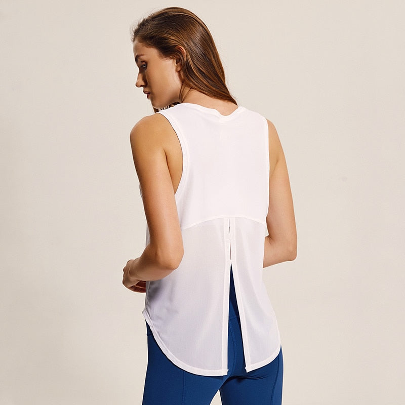 Mesh Patchwork  Women Loose Fit Solid Yoga Fitness