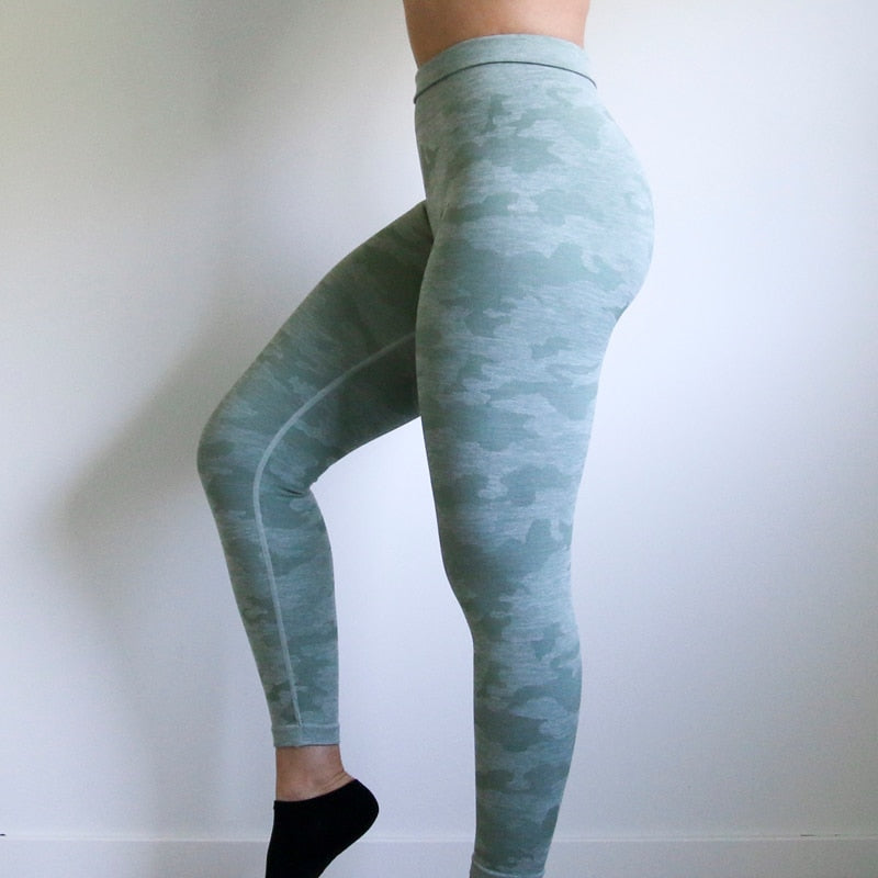 Women 2nd Edition Camo Seamless Leggings High Waist Booty Leggings Scrunch Leggings Yoga Pants Compression Pants Women