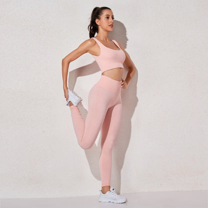 Yoga Set Seamless Women's Sportswear Workout Clothes Athletic Wear Gym Legging Fitness Bra Crop Top Long Sleeve Sports Suits