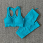 Seamless Women Yoga Set Workout Sportswear Gym Clothing Zipper Long Sleeve High Waist Leggings Fitness Bra Athletic Sports Suits
