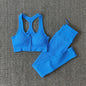 Seamless Women Yoga Set Workout Sportswear Gym Clothing Zipper Long Sleeve High Waist Leggings Fitness Bra Athletic Sports Suits