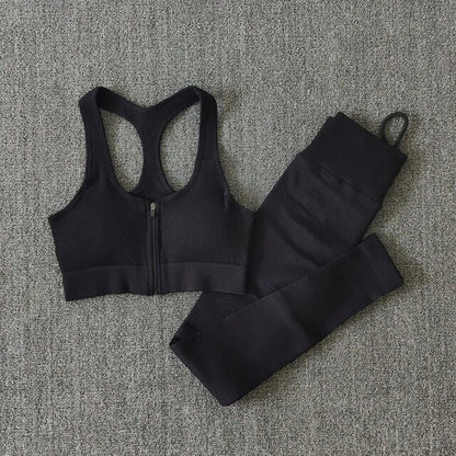 Women Fitness Yoga Sets Seamless Sports Suits Workout Clothes Sports Bra Gym Leggings Sports Wear Gym Clothing Sportswear
