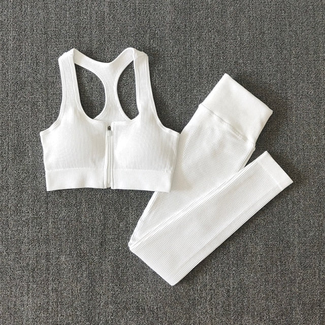 Women Fitness Yoga Sets Seamless Sports Suits Workout Clothes Sports Bra Gym Leggings Sports Wear Gym Clothing Sportswear