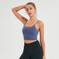 New Quick Dry Women Solid Vest-Type Yoga  with Removable Pads
